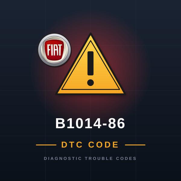 DTC B1014-86 Fiat