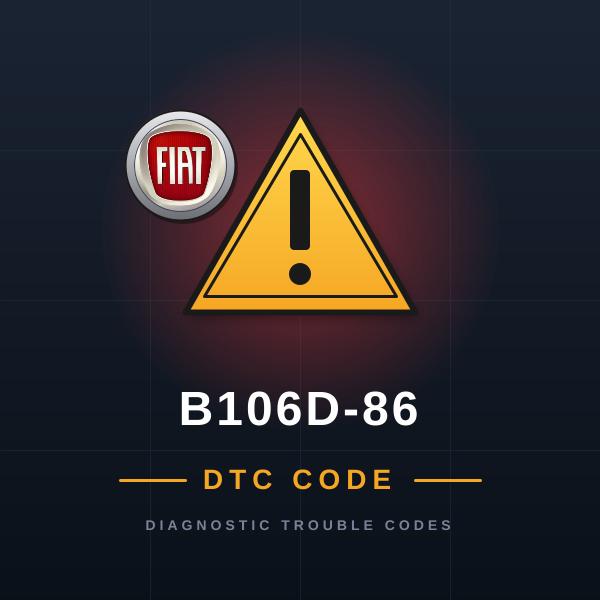 DTC B106D-86 Fiat