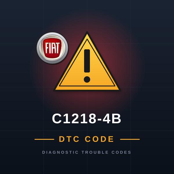 DTC C1218-4B Fiat