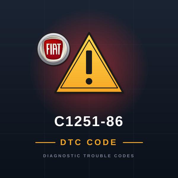 DTC C1251-86 Fiat