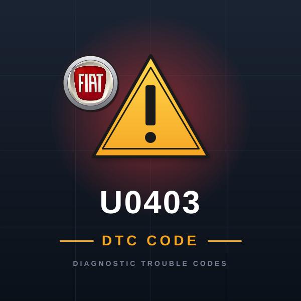 DTC U0403 Fiat