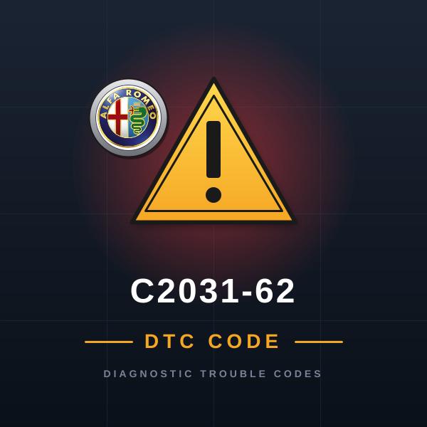 DTC C2031-62 Alfa Romeo