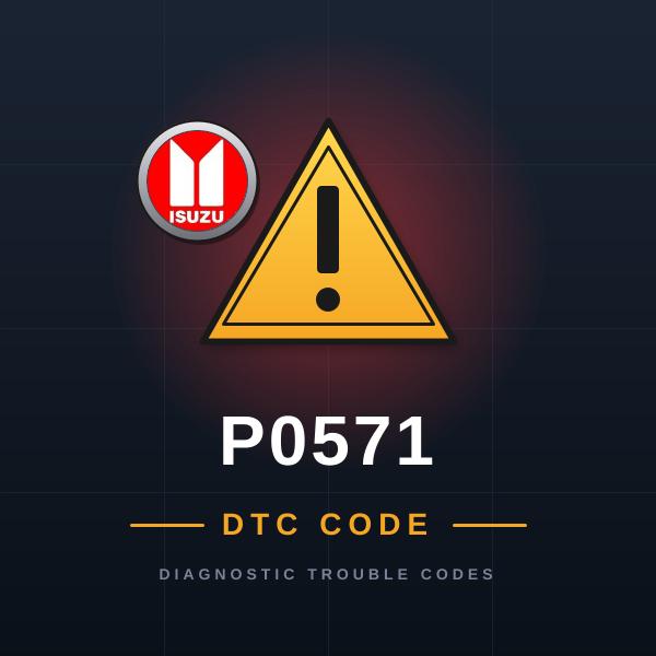 DTC P0571 Isuzu