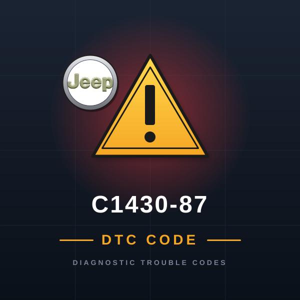 DTC C1430-87 Jeep