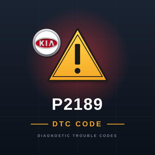DTC P2189 KIA