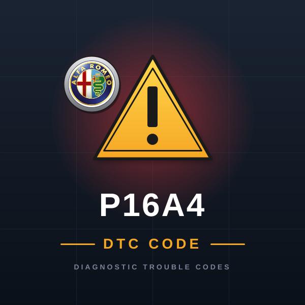 DTC P16A4 Alfa Romeo