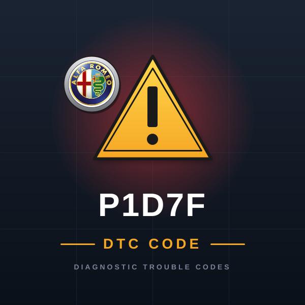 DTC P1D7F Alfa Romeo