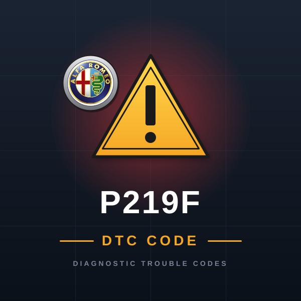 DTC P219F Alfa Romeo