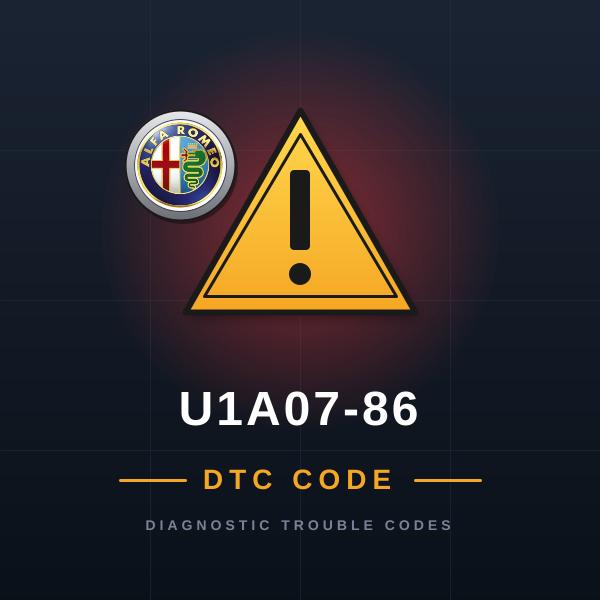 DTC U1A07-86 Alfa Romeo