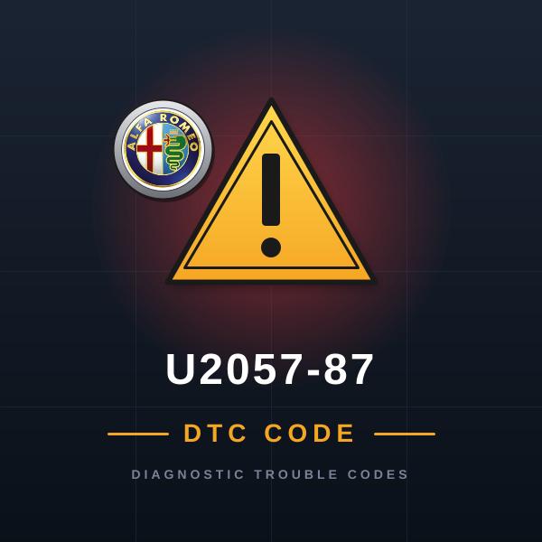 DTC U2057-87 Alfa Romeo