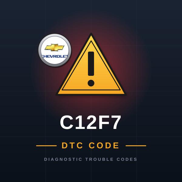 DTC C12F7 Chevrolet