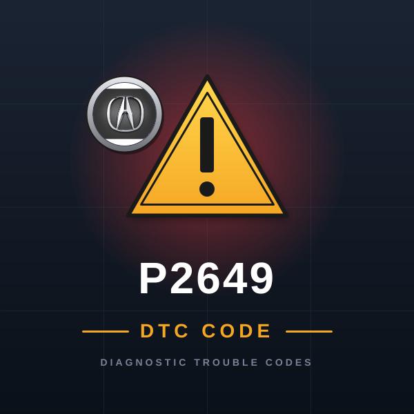 DTC P2649 Acura