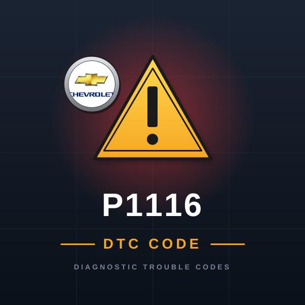 DTC P1116 Chevrolet