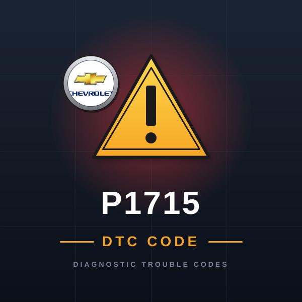 DTC P1715 Chevrolet