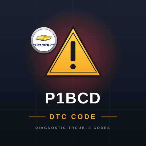 DTC P1BCD Chevrolet