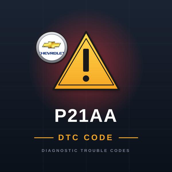 DTC P21AA Chevrolet