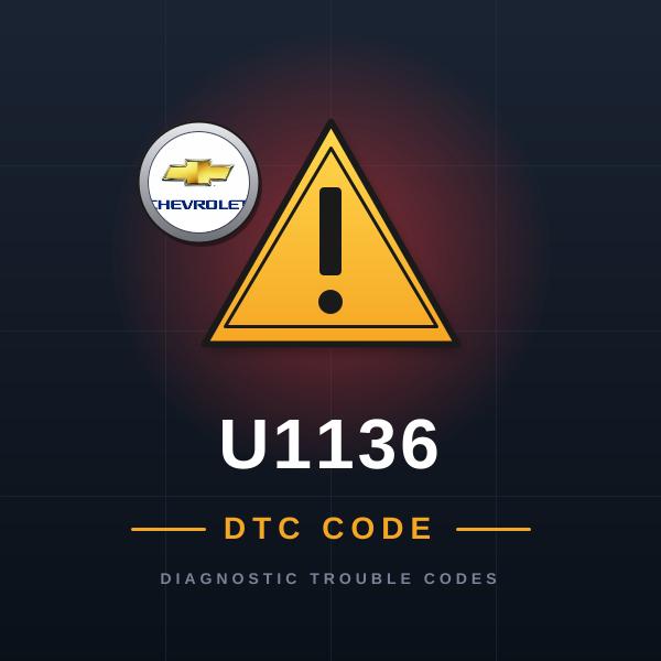 DTC U1136 Chevrolet