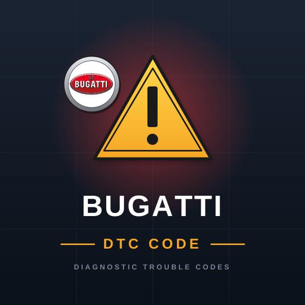 Bugatti — DTC kódy