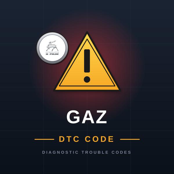 GAZ — DTC kódy