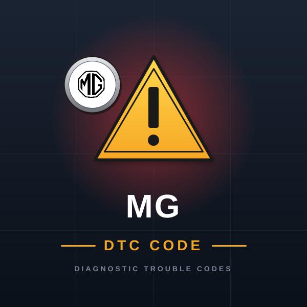 MG — DTC kódy