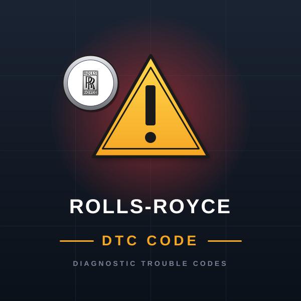 Rolls-Royce — DTC kódy