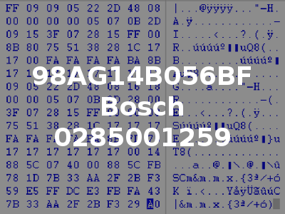 98AG14B056BF Bosch 0285001259