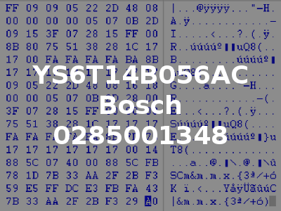 YS6T14B056AC Bosch 0285001348