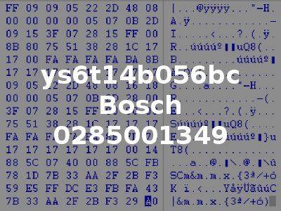 YS6T14B056BC Bosch 0285001349