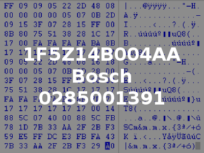 1F5Z14B004AA Bosch 0285001391