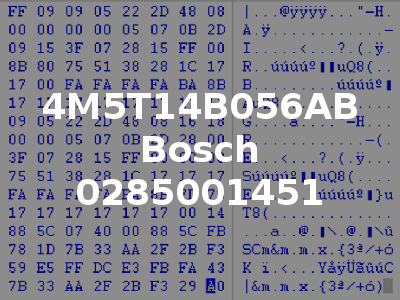 4M5T14B056AB Bosch 0285001451