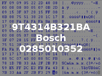 9T4314B321BA Bosch 0285010352