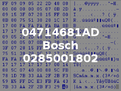 04714681AD Bosch 0285001802