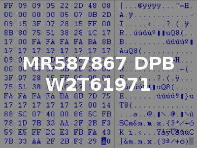 MR587867 DPB W2T61971