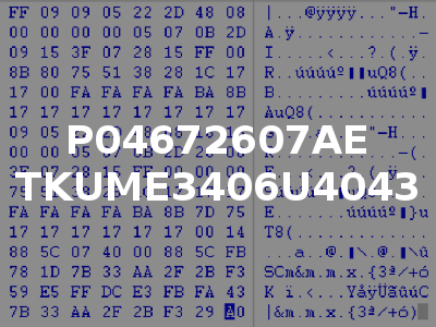 P04672607AE TKUME3406U4043