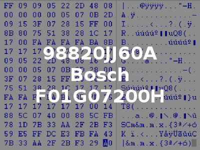 98820JJ60A Bosch F01G07200H