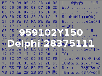 959102Y150 Delphi 28375111