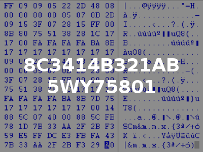 8C3414B321AB 5WY75801