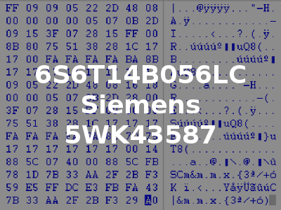 6S6T14B056LC Siemens 5WK43587