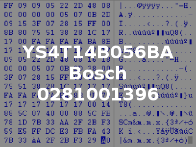 YS4T14B056BA Bosch 0281001396