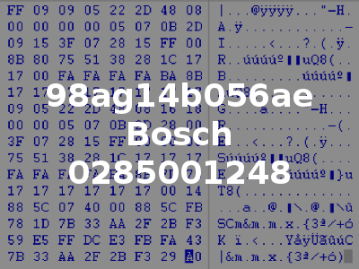 98ag14b056ae Bosch 0285001248
