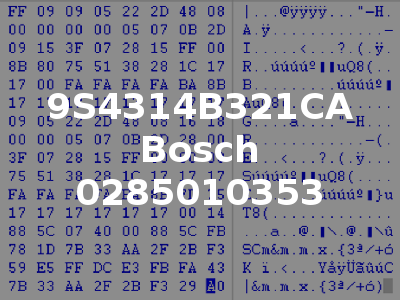 9S4314B321CA Bosch 0285010353