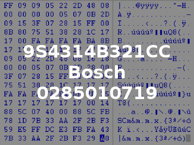 9S4314B321CC Bosch 0285010719
