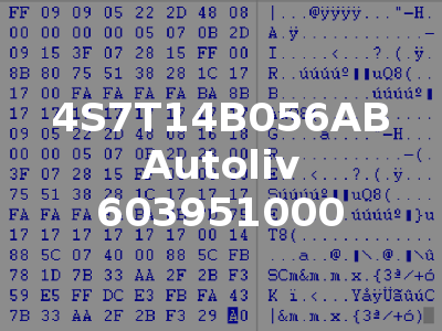 4S7T14B056AB Autoliv 603951000