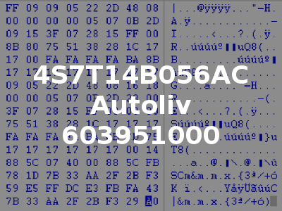 4S7T14B056AC Autoliv 603951000