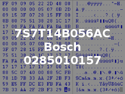 7S7T14B056AC Bosch 0285010157