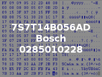 7S7T14B056AD Bosch 0285010228