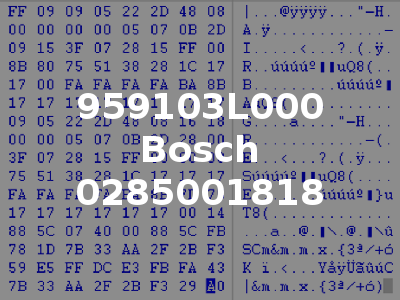 959103L000 Bosch 0285001818