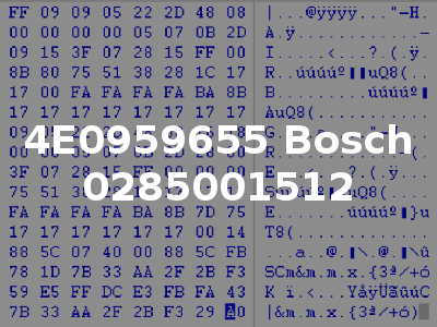 4E0959655 Bosch 0285001512