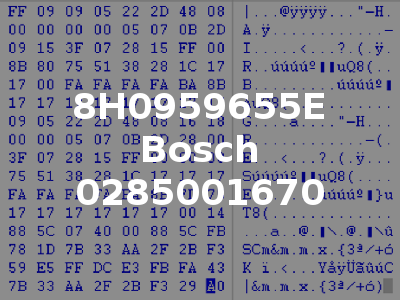 8H0959655E Bosch 0285001670