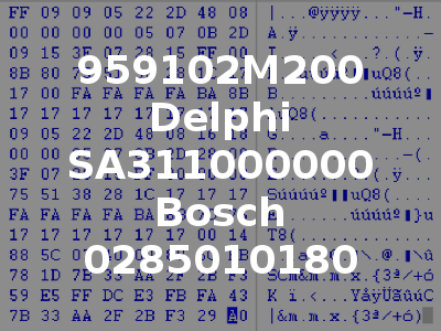 959102M200 Delphi SA311000000 Bosch 0285010180